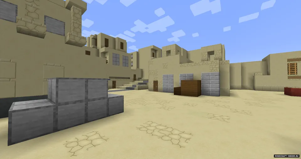 de_dust II (remake) — Minecraft xarita, rasm 4