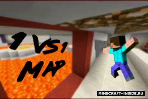 1vs1 wars by mr.FinProDe — Minecraft xarita, rasm 1
