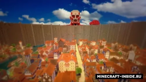 Shiganshina District — Minecraft xarita, rasm 1