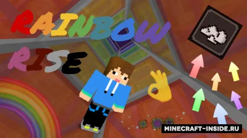 Rainbow Rise — Minecraft xarita, rasm 1