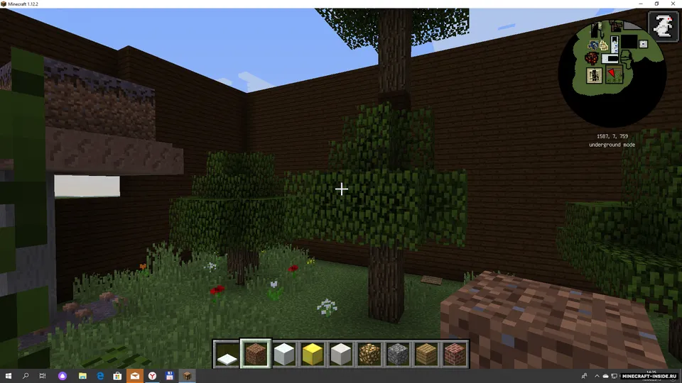 Find the buttons: 1-qism — Minecraft xarita, rasm 3
