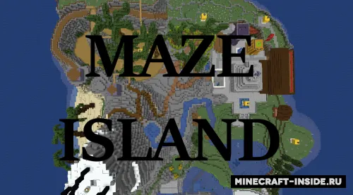 Maze Island — Minecraft xarita, rasm 1