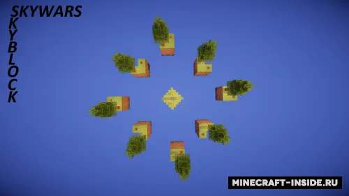 SkyWars/SkyBlock — Minecraft xarita, rasm 1