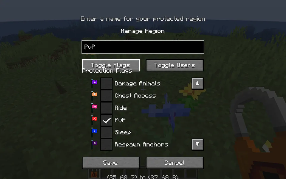 Saro's Region Protector — Minecraft mod, rasm 4