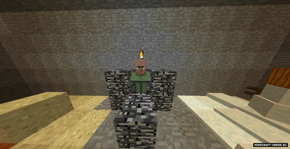 Yopiq xonada omon qolish by _Miz_ — Minecraft xarita, rasm 2