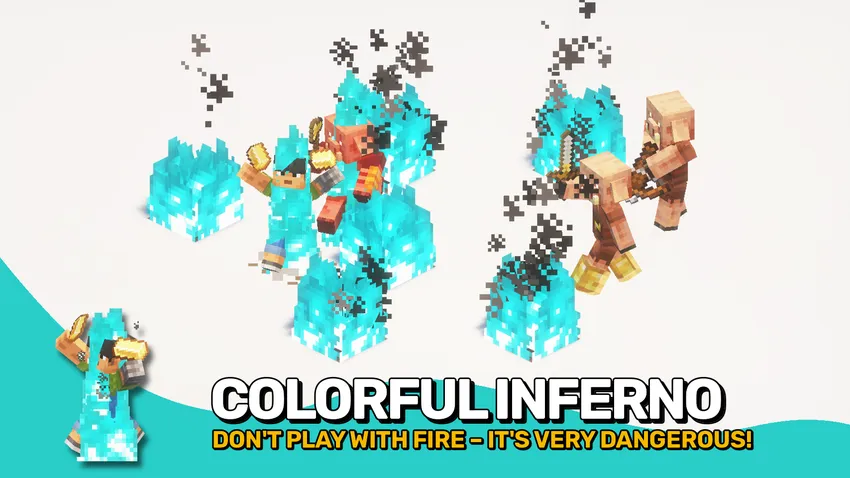 Dyed Flames — Minecraft mod, rasm 2