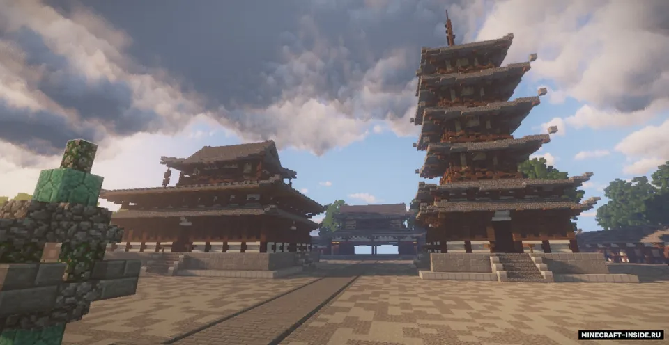 Hōryū-ji Temple — Minecraft xarita, rasm 2