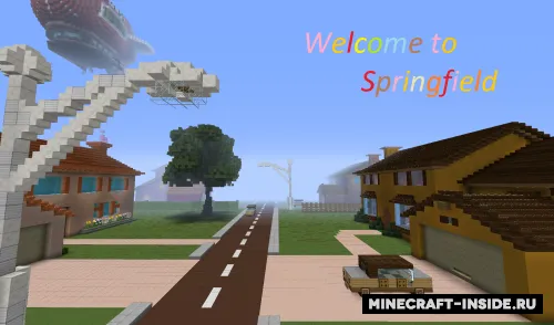 Welcome to Springfield — Minecraft xarita, rasm 1
