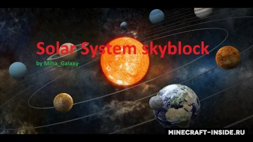 SkyBlock: SolarSystem — Minecraft xarita, rasm 1