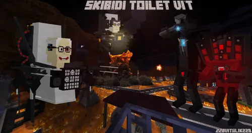 Skibidi toilet Vi't — Minecraft mod, rasm 1