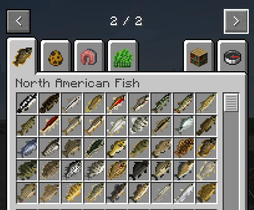 North American fishes — Minecraft mod, rasm 2