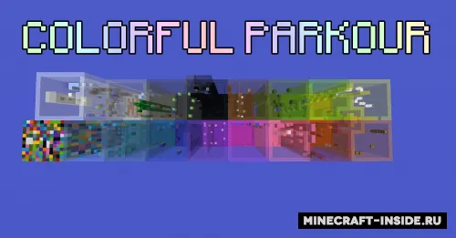 Colorful Parkour — Minecraft xarita, rasm 1