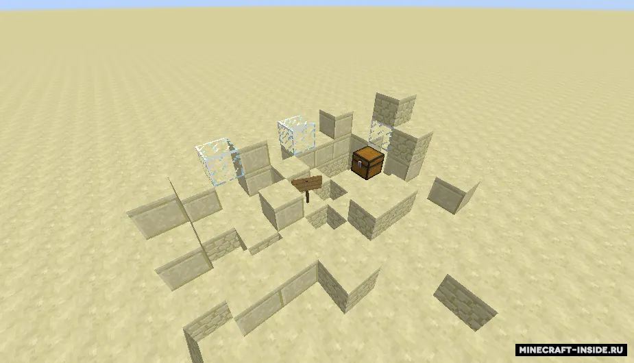Yassi cho'lda omon qolish — Minecraft xarita, rasm 2