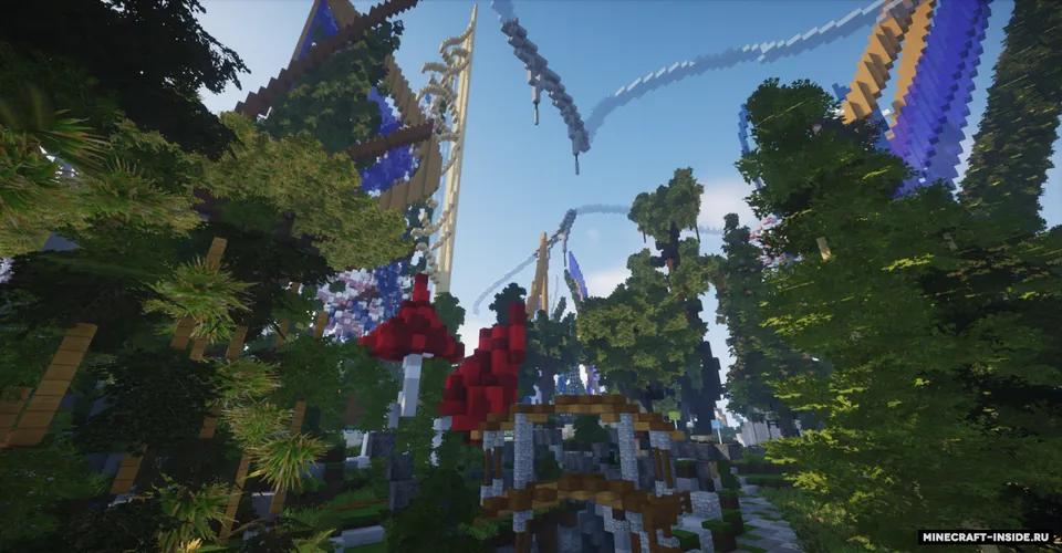 A Fantastic Futuristic Park — Minecraft xarita, rasm 2