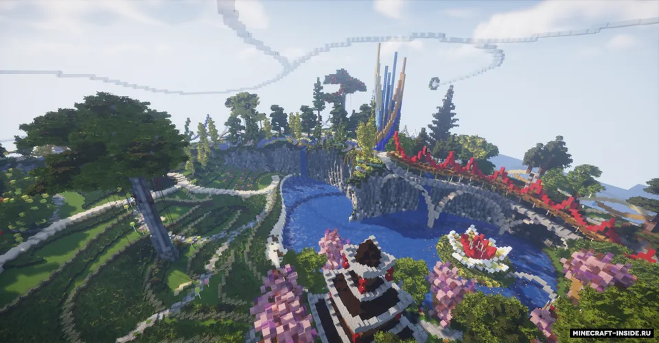 A Fantastic Futuristic Park — Minecraft xarita, rasm 8