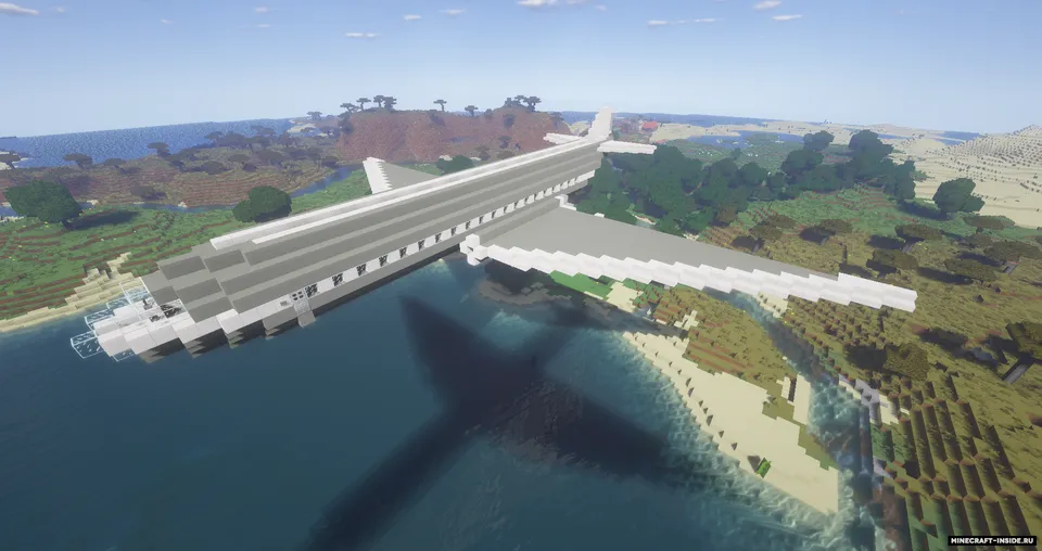 Samolyot Tu-104 — Minecraft xarita, rasm 2