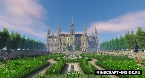 French Castle with Garden — Minecraft xarita, rasm 1