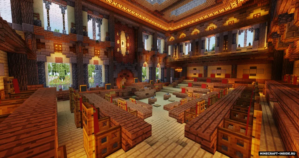 French Castle with Garden — Minecraft xarita, rasm 2