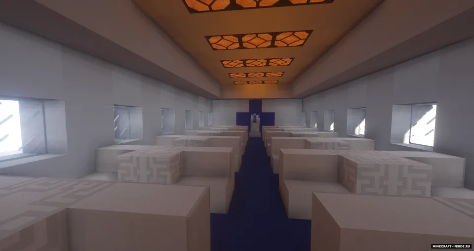Plane Russion TU 154M — Minecraft xarita, rasm 4