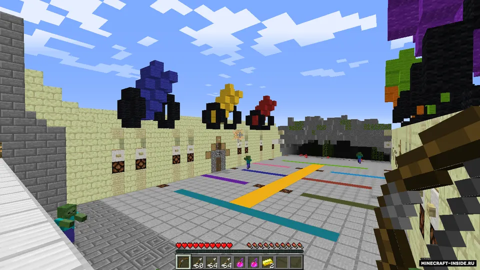 Blocks vs. Zombies — Minecraft xarita, rasm 1
