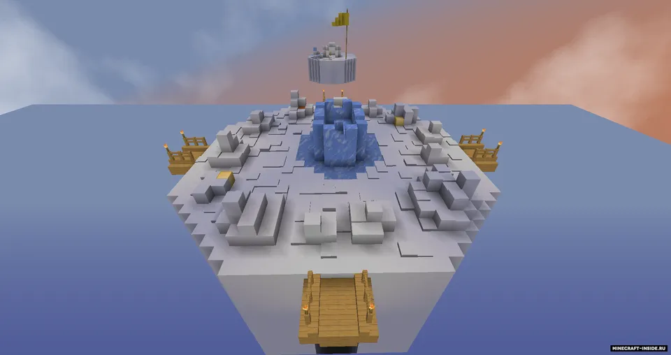 shkolo-pir'dan qorli BedWars — Minecraft xarita, rasm 3