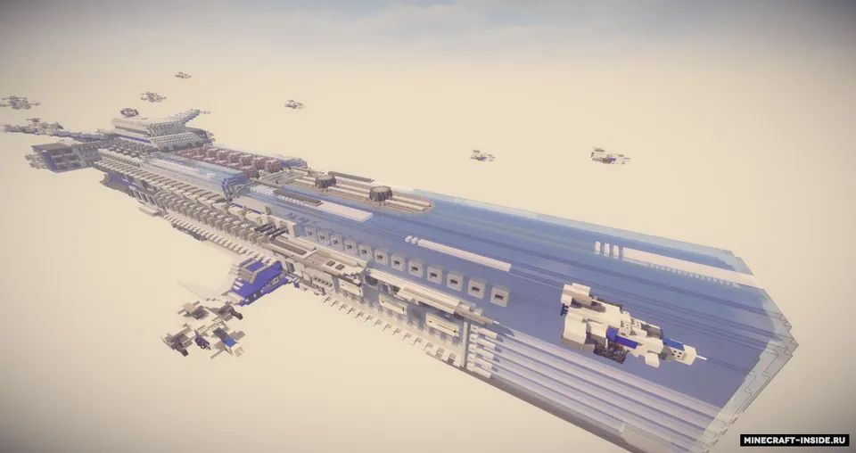 Spaceship Blu 01 — Minecraft xarita, rasm 2