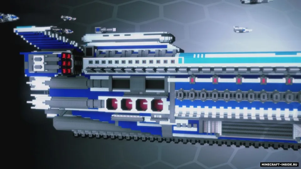 Spaceship Blu 01 — Minecraft xarita, rasm 4