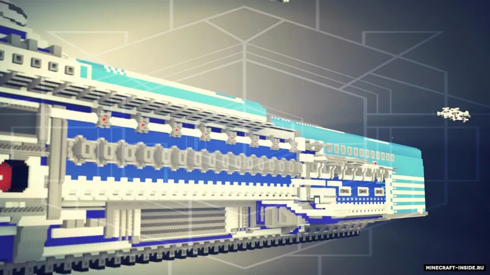 Spaceship Blu 01 — Minecraft xarita, rasm 5