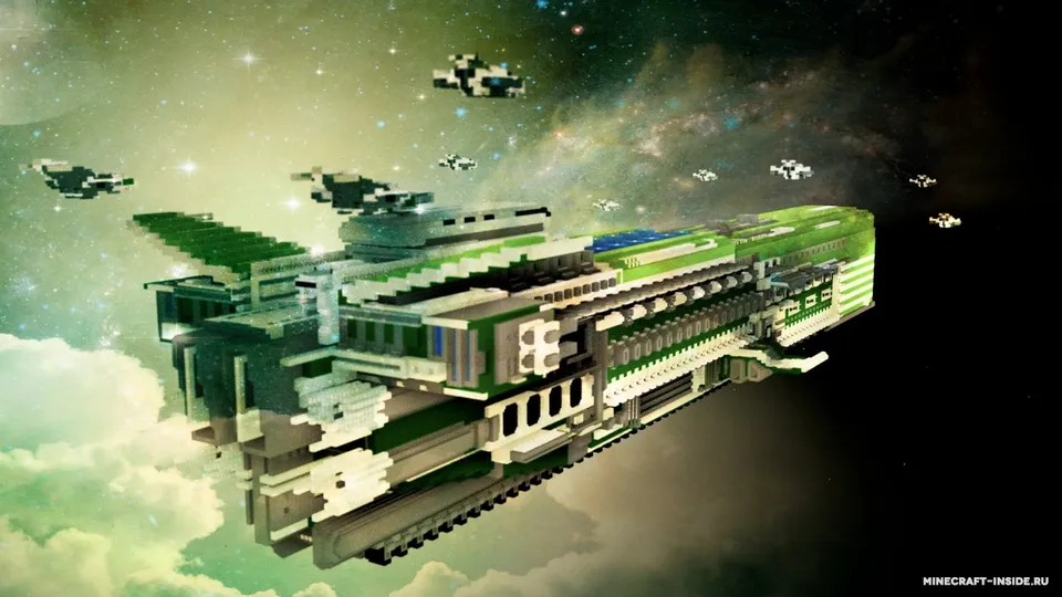 Spaceship Blu 01 — Minecraft xarita, rasm 6