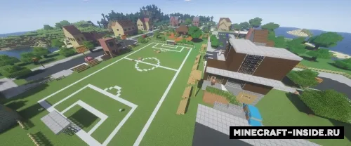 Fortnite's Pleasant Park — Minecraft xarita, rasm 1