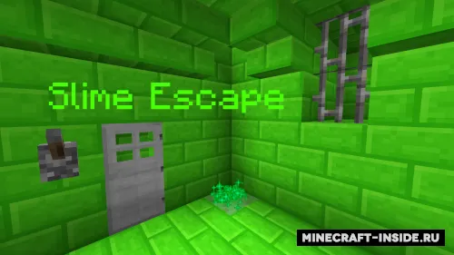 Slime Escape — Minecraft xarita, rasm 1