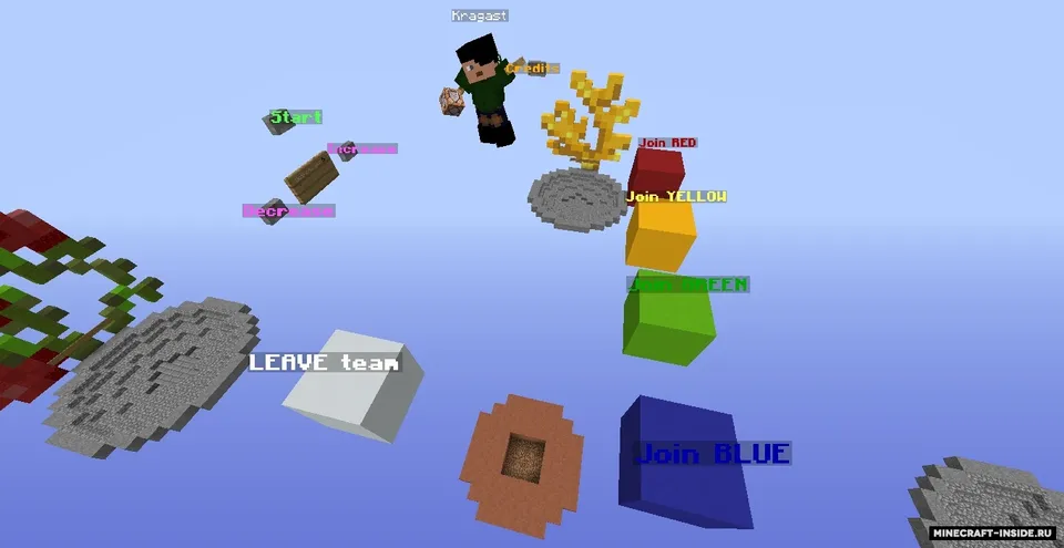 Flower Pot Battle — Minecraft xarita, rasm 2