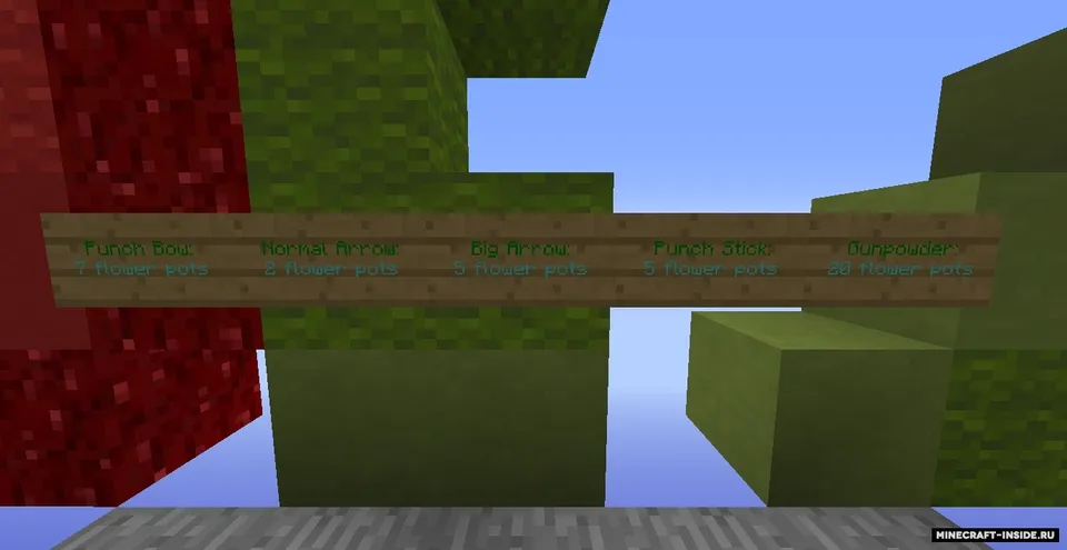 Flower Pot Battle — Minecraft xarita, rasm 3