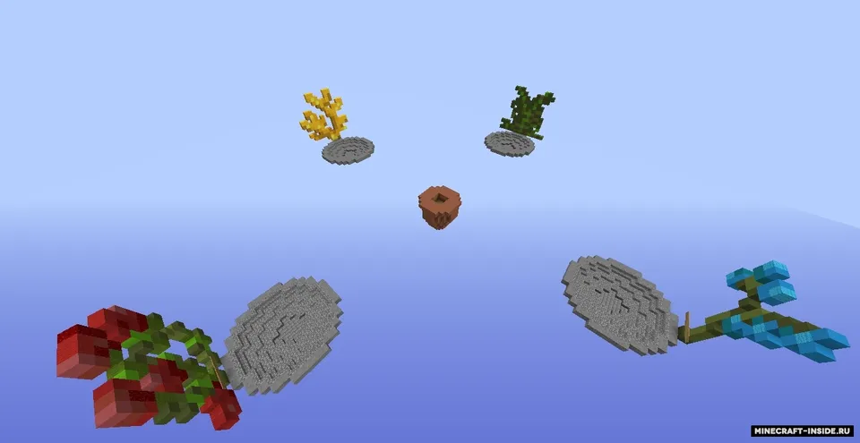 Flower Pot Battle — Minecraft xarita, rasm 4