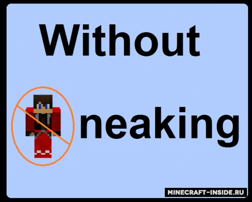 Without Sneaking — Minecraft xarita, rasm 1