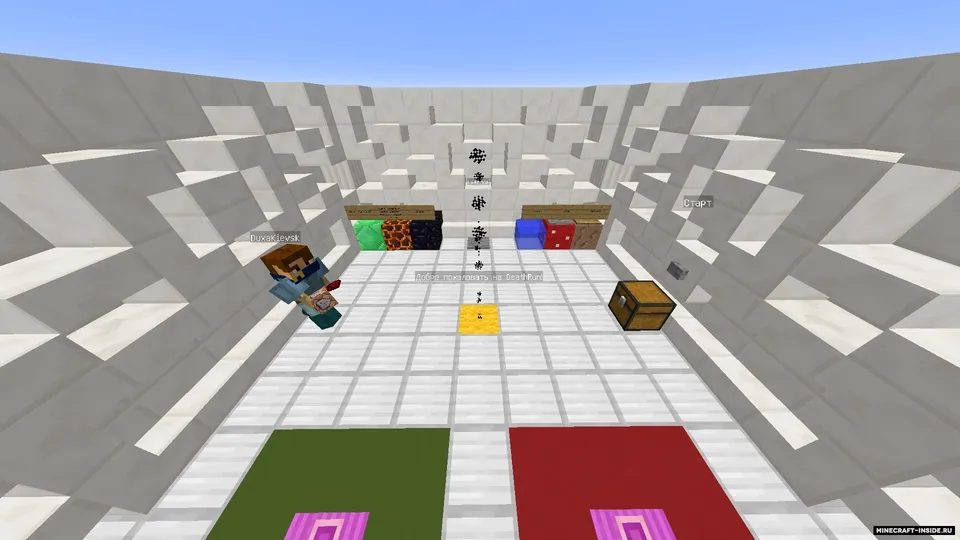 DeathRun 4.0v — Minecraft xarita, rasm 1