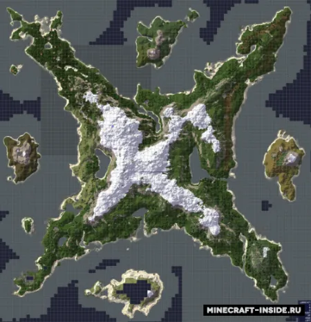 Viking Siege Islands — Minecraft xarita, rasm 1