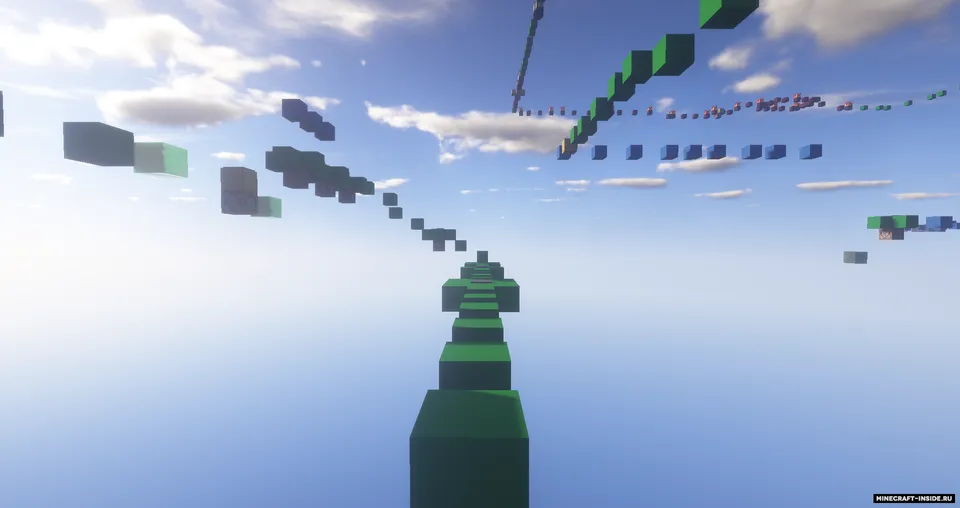 Noobdan Pro'gacha parkur — Minecraft xarita, rasm 2
