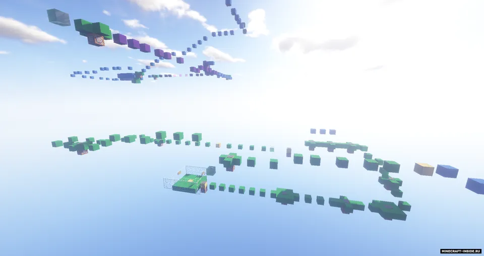 Noobdan Pro'gacha parkur — Minecraft xarita, rasm 3