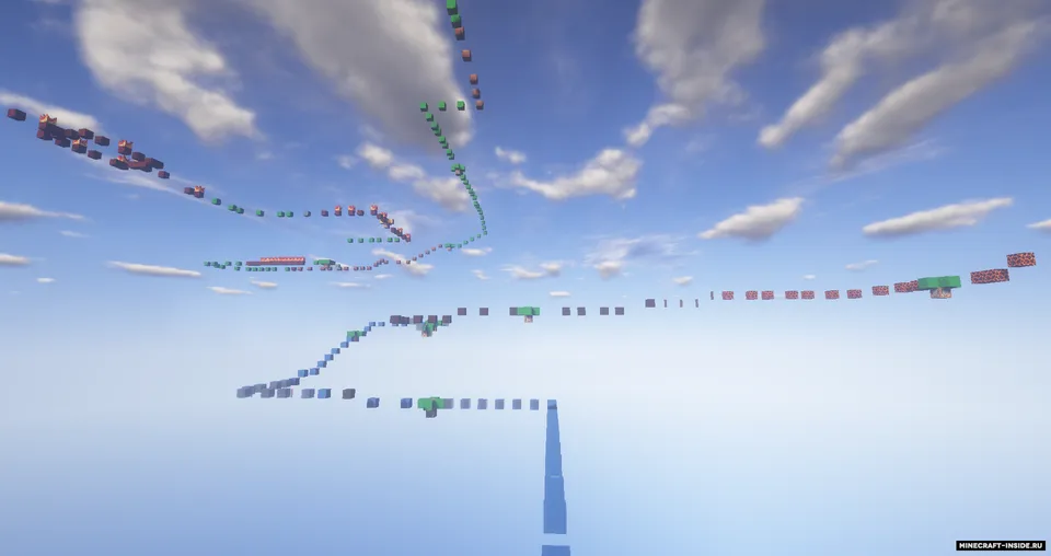 Noobdan Pro'gacha parkur — Minecraft xarita, rasm 4