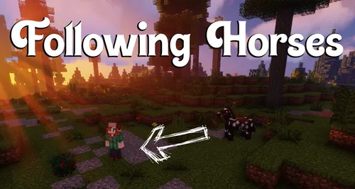 Following Horses — Minecraft mod, rasm 1
