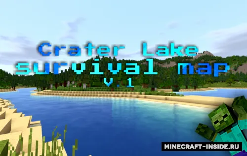 Crater Lake Survival — Minecraft xarita, rasm 1