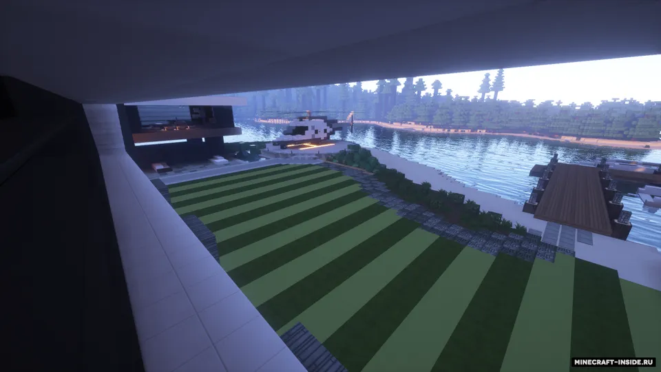 RedTech Modern Island House — Minecraft xarita, rasm 3