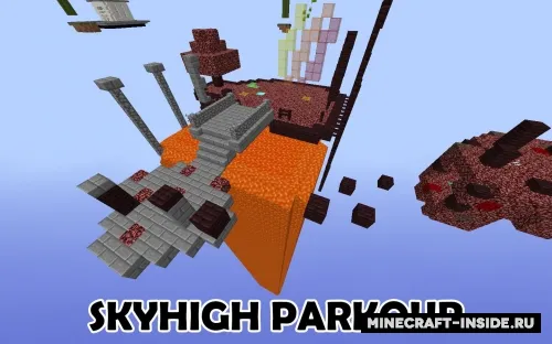 SkyHigh Parkour — Minecraft xarita, rasm 1