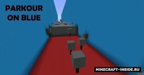 Parkour On Blue — Minecraft xarita, rasm 1