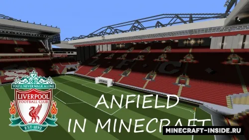 Anfield in Minecraft — Minecraft xarita, rasm 1