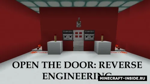 Open The Door: Reverse Engineering — Minecraft xarita, rasm 1