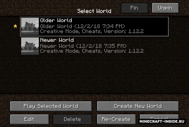 Cherished Worlds — Minecraft mod, rasm 2