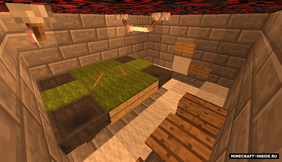 Find the button and block 2 — Minecraft xarita, rasm 2