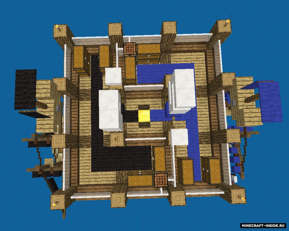 O'rta asr kemalarida dengiz jangi — Minecraft xarita, rasm 3